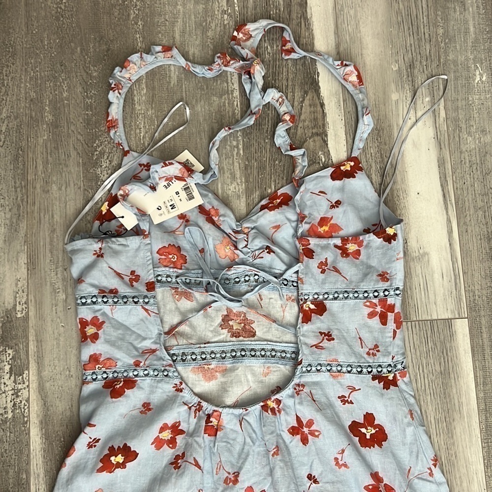 Zara Printed Linen Blend Dress - Picture 14 of 15